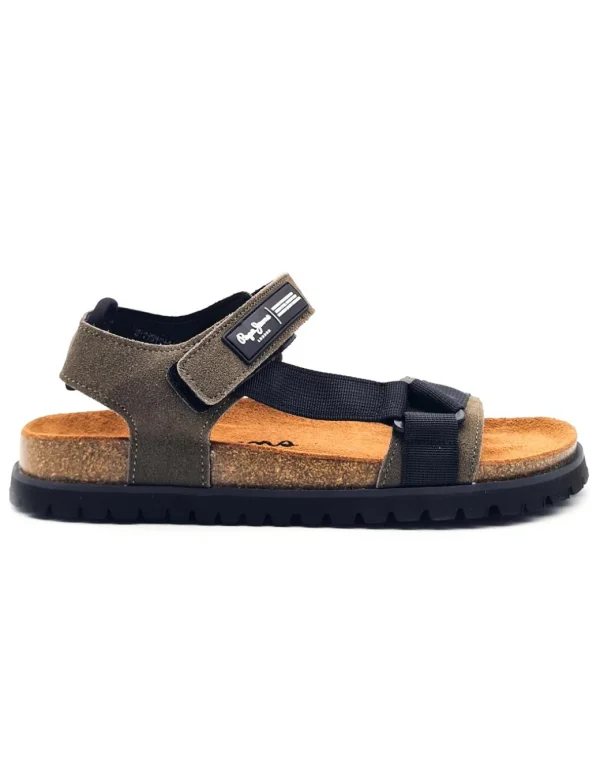 PEPE JEANS URBAN SANDAL MIX CORK KAKI